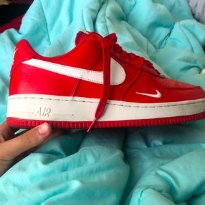 Nike Air Force ones university red